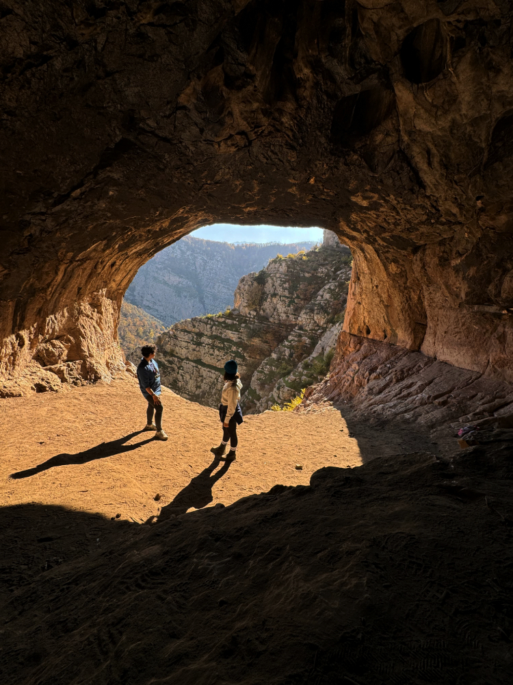 A Stone Age cave in the Hyrcanian forests, inside the cave
